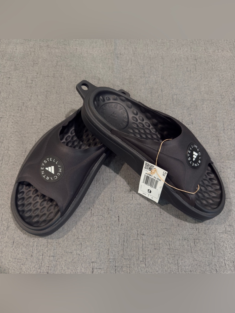 Adidas by Stella McCartney aSMC Slide Black Sandals Women Size 9⁠